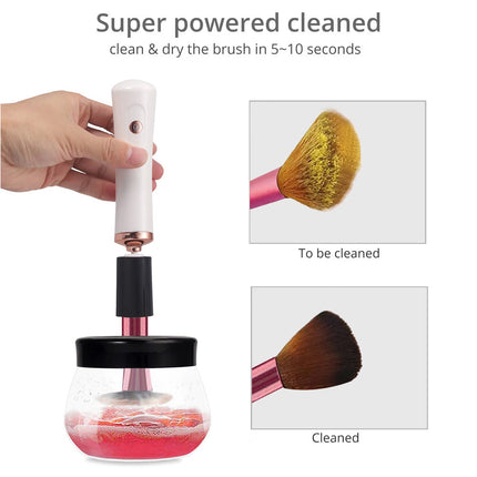 Electric Beauty Makeup Brush Cleaner Dryer Machine Automatic Spinner Brushes