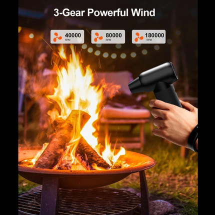 180000RPM Dry Portable Super Jet Fan Turbo Mini Duster 3Gear Electric Air Blower