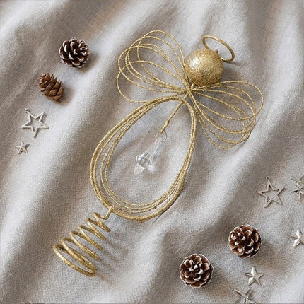 Sparkling Christmas Tree Top Angel Decoration Xmas Tree Top Ornament New Year