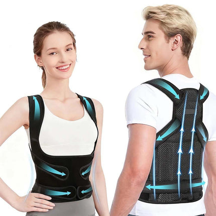 Back Brace Posture Corrector Women Men Shoulder Straightener Adjustable Support M