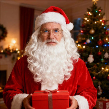 Santa Claus Wig Beard Set Father Christmas Fancy Dress Merry Xmas Party Costume