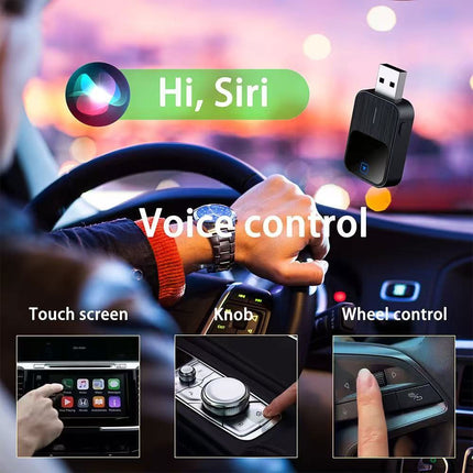 Wireless Carplay Adapter Android Auto USB Car Dongle 2 in 1 Mini Auto Navigation