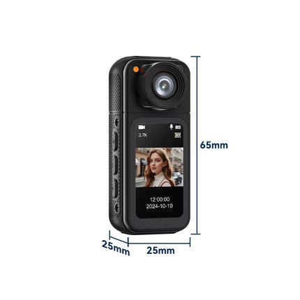 2.7K Portable WiFi Camera Thumb Action Camera Pocket Cam with Lanyard
