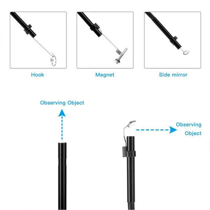 WIFI Endoscope HD 5MP Borescope Inspection Camera Waterproof For iPhone Android 2M