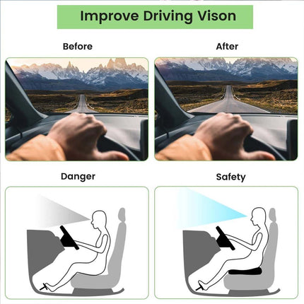 Car Cushion Universal Memory Foam Driver Wedge Pad Breathable Heightening