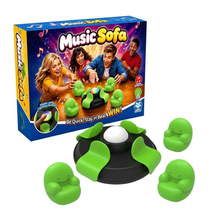 Interactive Electronic Board Game Set with Lights, Sounds and 4 Mini Sofas
