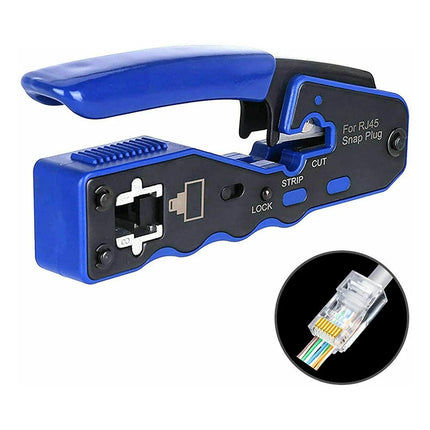 CAT6/5 Network Cable Tool Tester RJ45 Crimper Ethernet LAN Kit Crimping Set