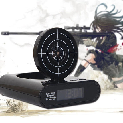 Laser Target  Shoot to Stop Game Alarm Clock LCD Screen Target Toys Gifts AU