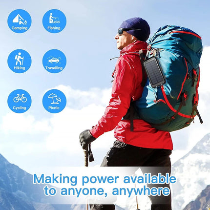 900000mAh Portable Solar Panel Dual USB External Battery Power Bank Pack Charger