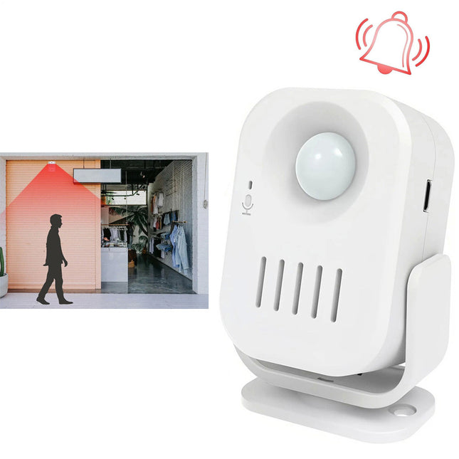 1 Pcs Infrared Motion Sensor Alarm Doorbell Door Chime Recorded Sounds Player