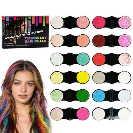 12 Colors Temporary Hair Chalk Hair Dye For Girls  Adults Washable AU