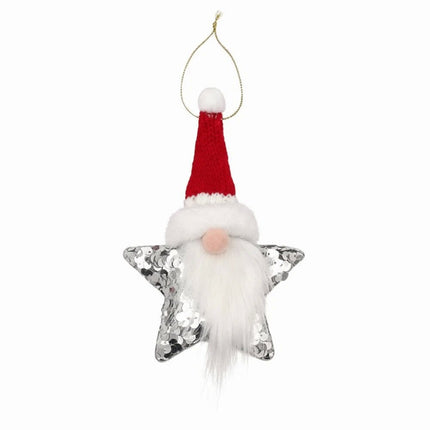 1Pcs DIY Sequin Star Christmas Pendant Xmas Tree Christmas Decor Window Decor