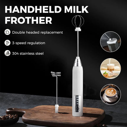 Electric Kitchen Mini Foamer Milk Frother Egg Beater Stirrer Whisk Mixer