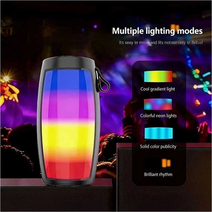 RGB Wireless Bluetooth Speaker Portable Bass Music Waterproof AUX/TF/FM/Radio