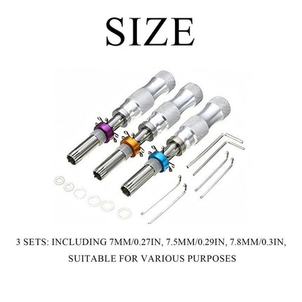 3pcs Tubular Lock Set with Box Tubular Tools Wrenches Tubular Unlocking Set