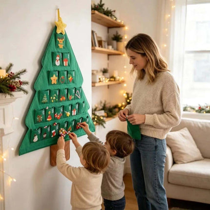 Christmas Tree Hanging Design Festive Hanging Pouch Xmas Atmosphere