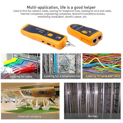 Ethernet Network Toner RJ11 RJ45 Telephone Cable Tester LAN Tracker Wire Finder