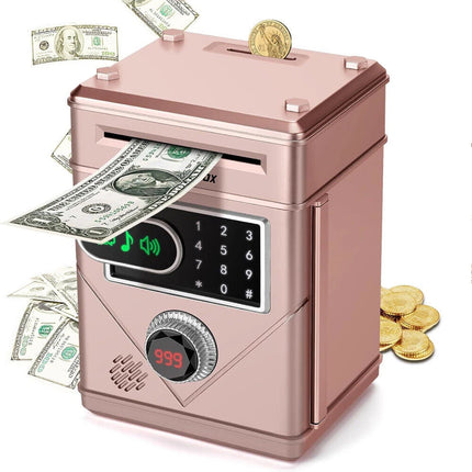 Automatic Electronic Piggy Bank Password ATM Money Box Cash Coin Saving Box Gift