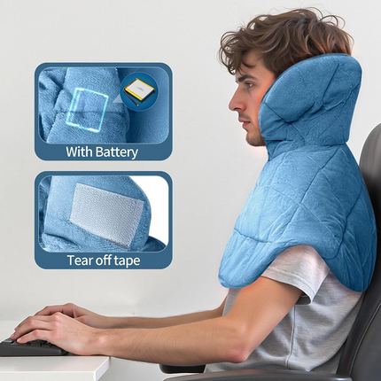 Cordless Weighted Heating Pad Electric Neck Shoulder Back Heating Warmer Wrap