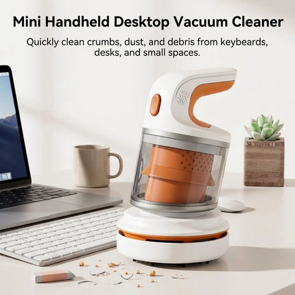 Mini Handheld Vacuum Cleaner USB Rechargeable Desktop Vacuum for Office Home 1pc