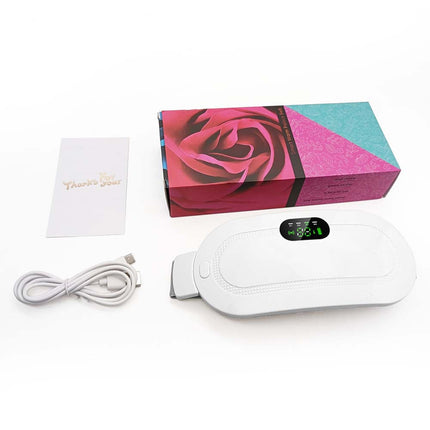 Portable Cordless Heating Pad - 3 Heat Levels & 4 Massage Modes, USB Rechargeable