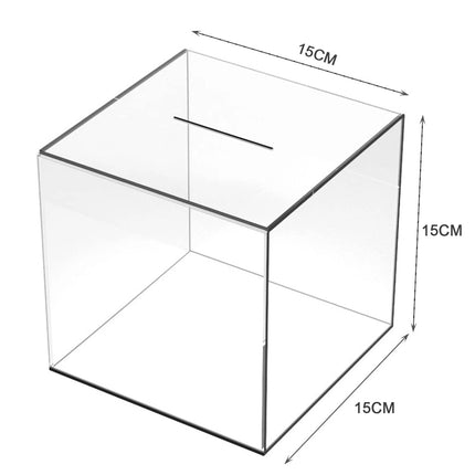 Piggy Bank for Adults , Must Break to Open, Clear Acrylic Money Bank