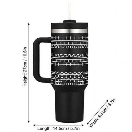 Funny Hidden Message Tumbler 40oz Insulated Cup Sarcastic Office Gift