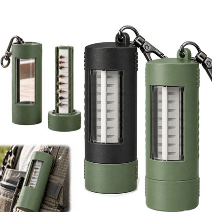 Wearable Clip-On Fly Fishing Box with Swivel Clip & See-Through Window