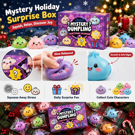 Fidget Mystery Dumpling Advent Calendar Adults Christmas Gift 24 Days Dumpling Toys Countdown