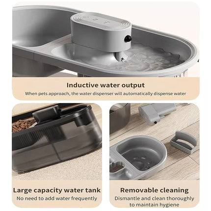 Automatic Pet Cat Drinker 4.5L Motion Sensor 2 Bowl Ultra-Quiet Drinker Fountain