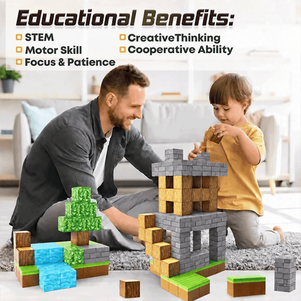 Magnetic Building Mine Blocks Toys STEM Sensory Toys Creative