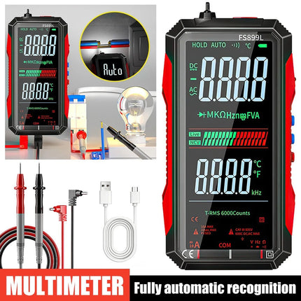 Electrical Automatic FS899L Multimeter Tester Rechargeable Multimeter 6000 Count