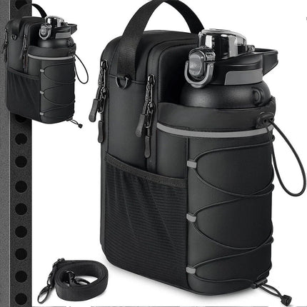 Portable  Gym Bag Water Bottle Holder Crossbody Sling Chest Bag Workout