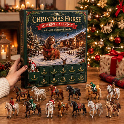 24-Horse Advent Calendar 2026 for Christmas Tree and For Home Decoration