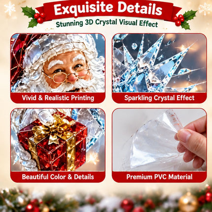 New Santa Claus Christmas Window Glass Sticker Decal Mural Home Decoration Wall Stickers