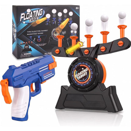 Hover Ball Floating Target Shoot Game, Dual Blaster Foam Dart Shooting Set
