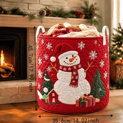 Storage Laundry Basket Snowmen Design Storage Basket Laundry Bin Winter