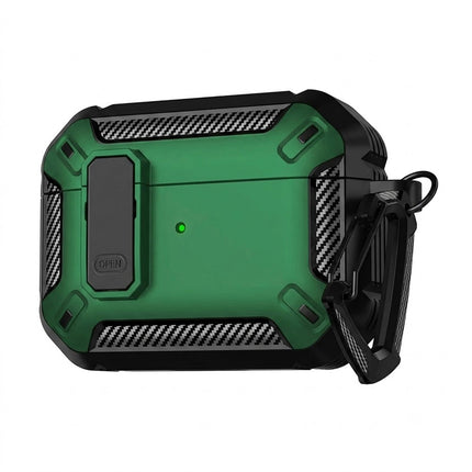 Green Armor Case FOR Apple AirPods Pro, Heavy Duty Shockproof Earphone Protective Cover