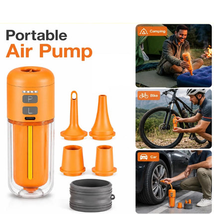 Portable Air Pump for Inflatables 430L/min Ultra Fast Air Mattress Pump, 2000 MA