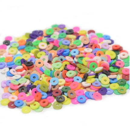 Clay Beads Bracelet Making Flat Polymer Heishi Jewellery Kit 3840pcs DIY Pack AU