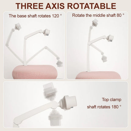Fuzzy Bowl Phone Holder, Tablet Pillow Stand, Adjustable Phone Holder for Beds