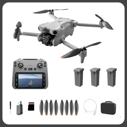 3 Batteries GT50 Drone 4.3'' Screen Remote RC Drone 8K HD Dual Cameras WiFi 20mins Flight