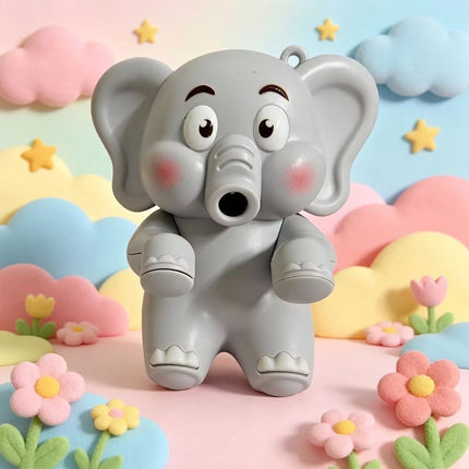 Rechargeable Cute Animal Fans,Cooling Clip-On Mini Fan for Cup & Bowl    （Elephant）