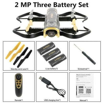2.4G HD 720P/1080P FPV Camera Drone Aircraft Quadcopter WIFI RCF
