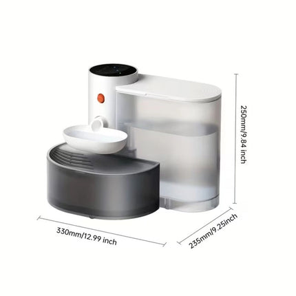 3L Smart Wireless Pet Water Fountain No Need Filter Cat Dog Drinking Water Bowl