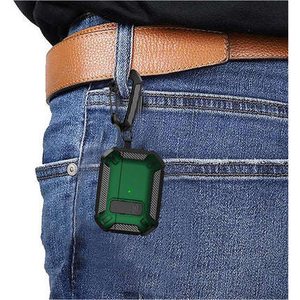 Green Armor Case FOR Apple AirPods Pro, Heavy Duty Shockproof Earphone Protective Cover