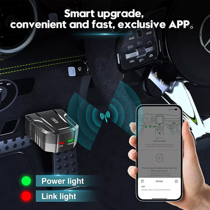 OBD2 Scanner Reader Bluetooth Wireless Auto Diagnostic Scan Tool for iOS&Android