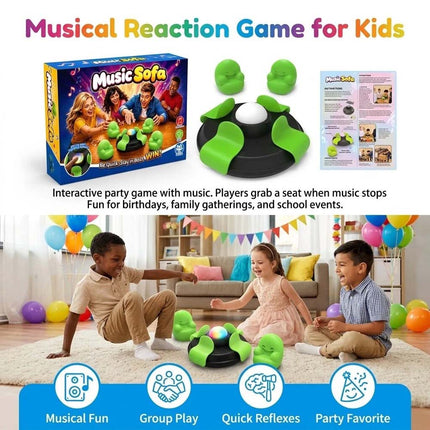 Beat Slap Board Game Set For Family Party With Light Sound Host And 4 Mini Sofas