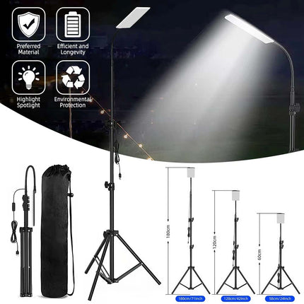 LED Telescopic Fishing Rod Lamp Light Portable Cars Repair Lantern BBQ Camping