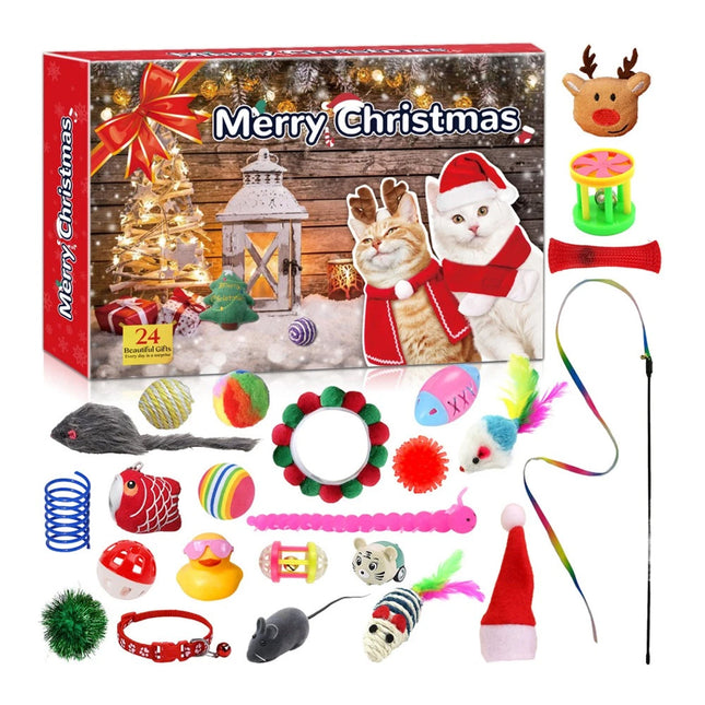 Cat Advent Calendar 2026 Christmas Countdown Calendar for Kitten Toys